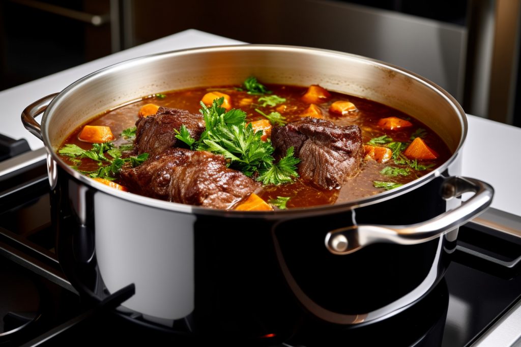Red Wine Braised Short Ribs in HexClad DutchOven