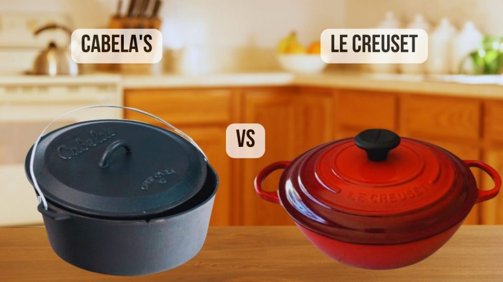 comparison of Le Creuset VS Cabela's