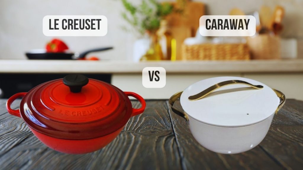 comparison Le Creuset VS Caraway