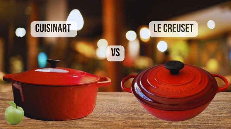 featured image of comparison Le Creuset VS Cuisinart