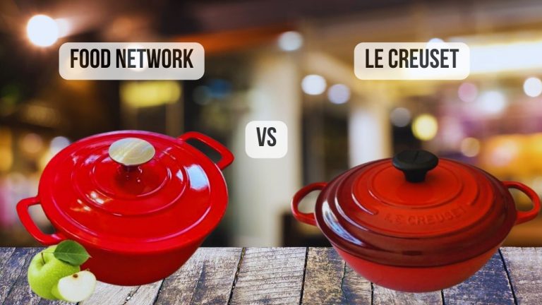 comparison Le Creuset VS Food Network