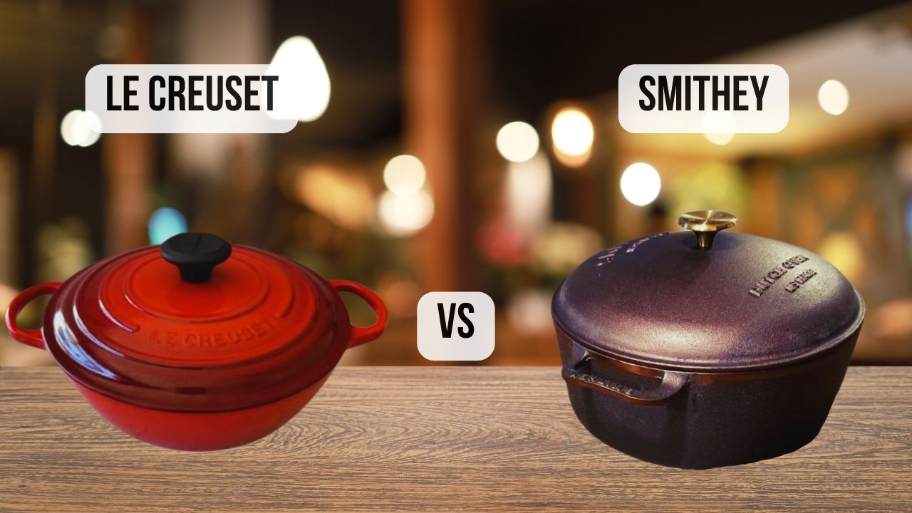 comparison Le Creuset VS Smithey