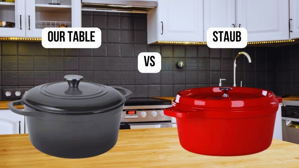 comparison Staub VS Our table