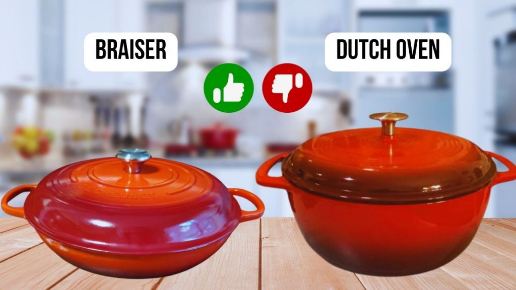 Dutch Oven VS Braiser differences