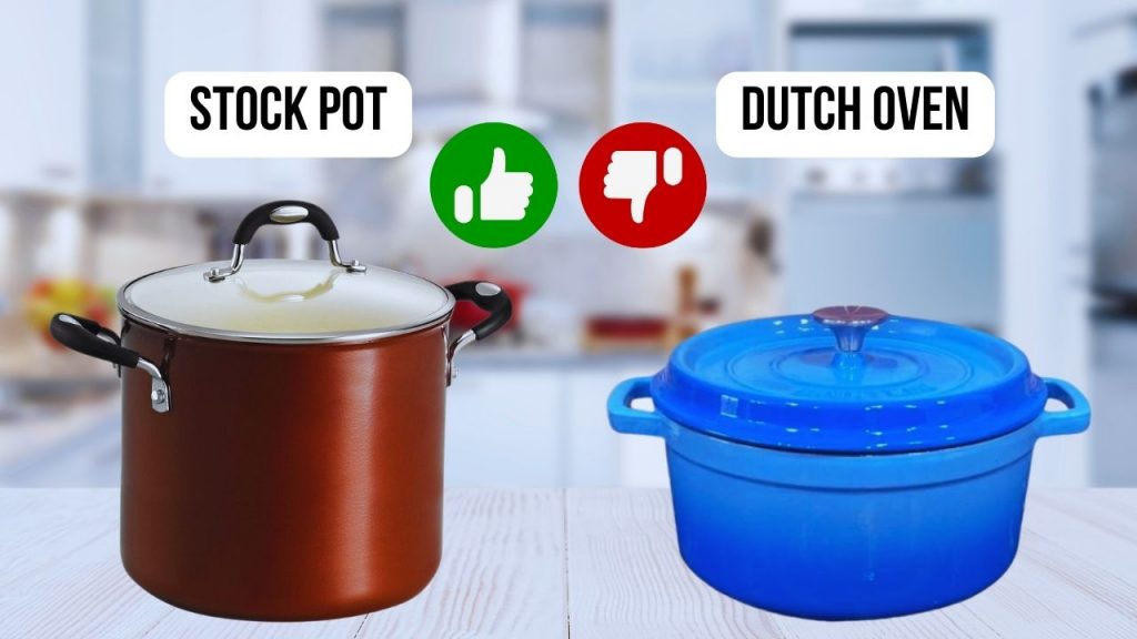 Dutch Oven VS Stock Pot difference