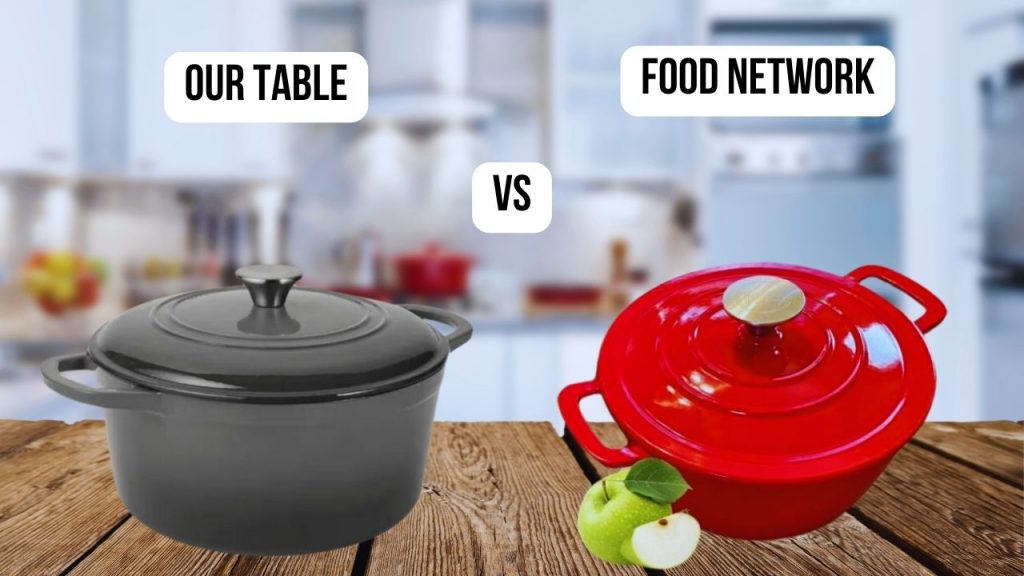 comparison Our table VS Food Network