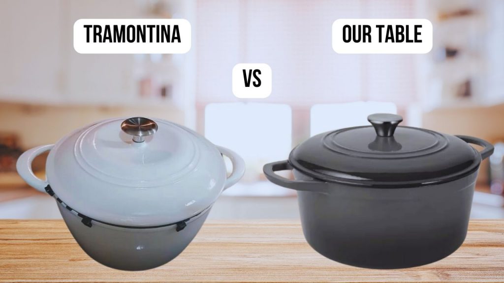 comparison of Tramontina VS Our table