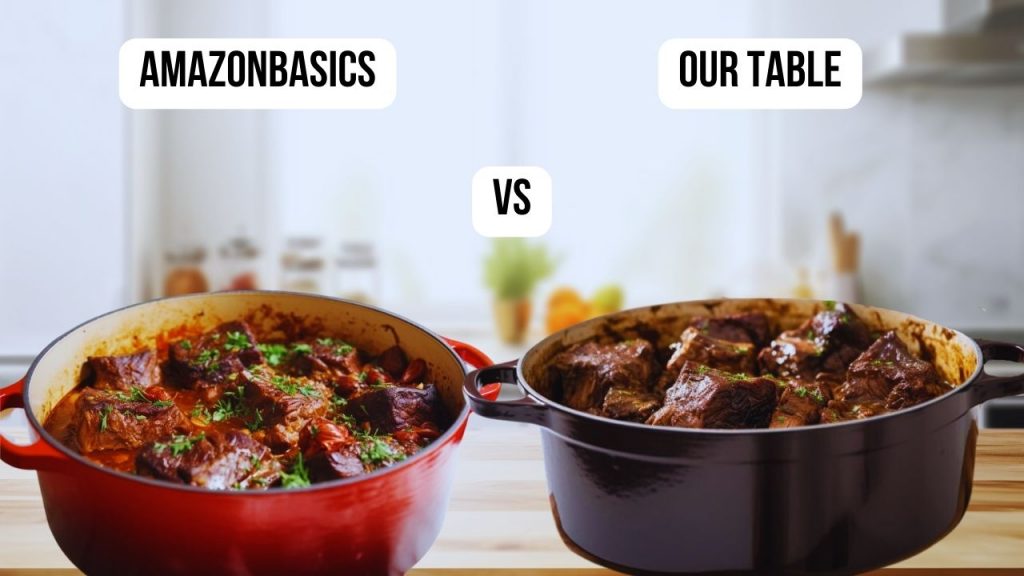 final flavor AmazonBasics VS Our table