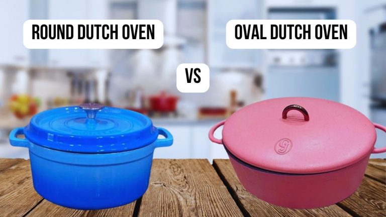 featured image of comparison round Dutch Oven VS oval Dutch Oven