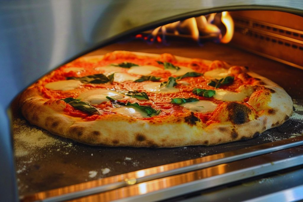 How much time does the Big Horn pizza oven take to make a Margherita pizza?