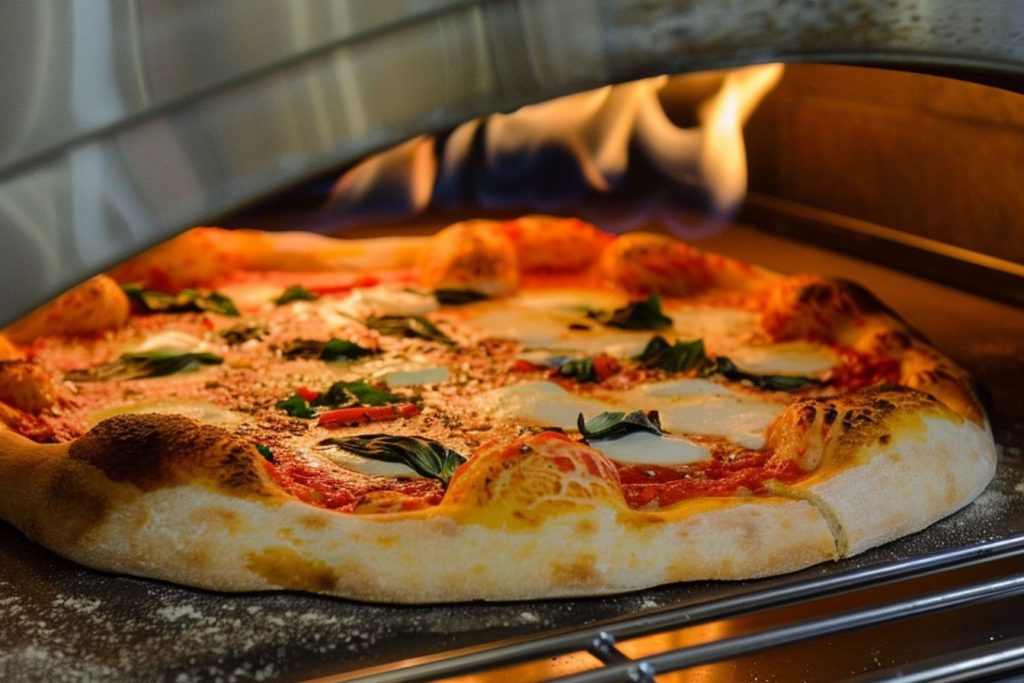How much time does the Camp Chef Italia Pizza Oven take to make a Margherita pizza?