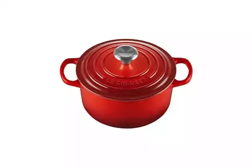 Le Creuset Enameled Cast Iron Signature Round Dutch Oven, 2 qt., Cerise