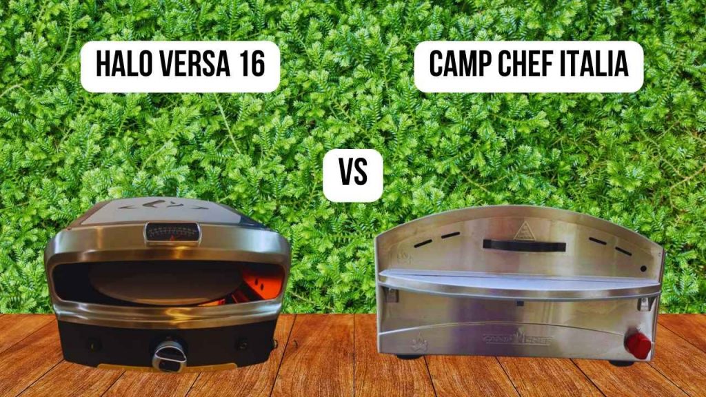 comparison Halo Versa 16 vs Camp Chef Italia