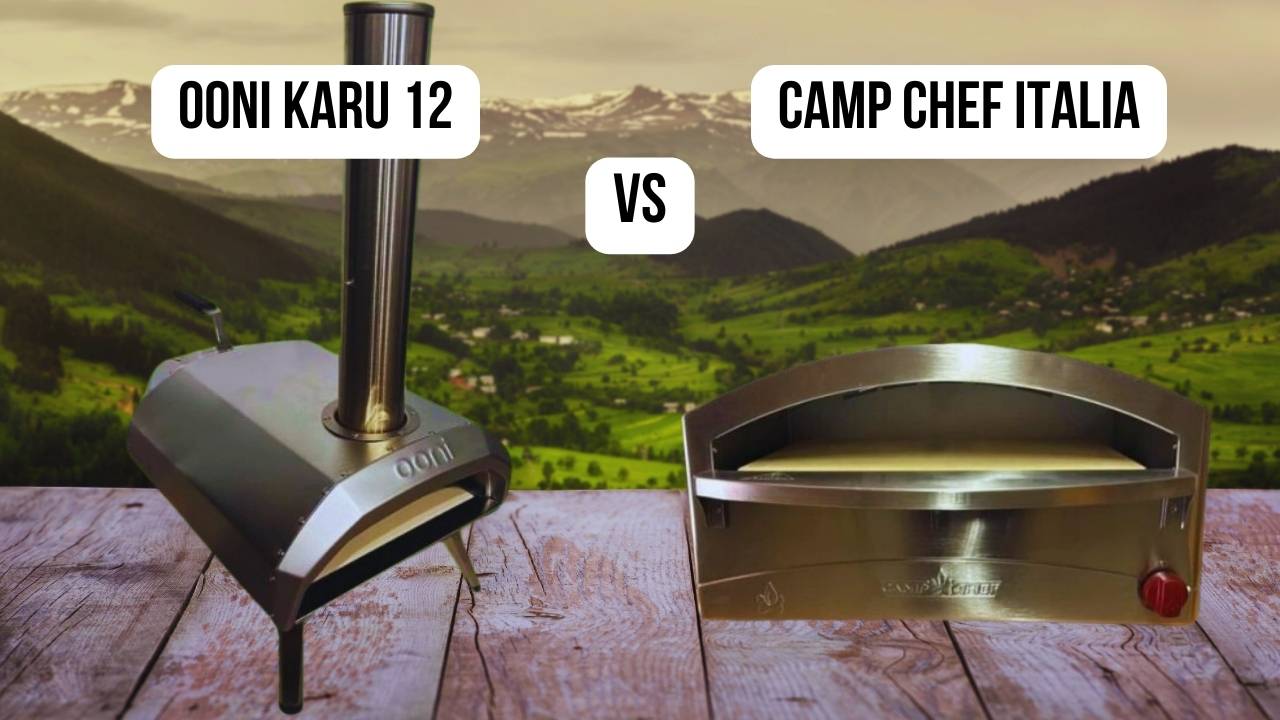 featured image of comparison Ooni Karu 12 vs. Camp Chef Italia